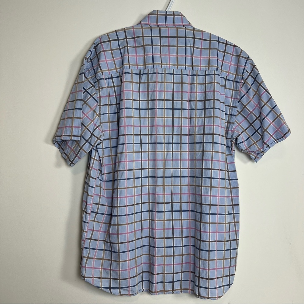 Men's Bill Blass Multi-Color Plaid Button-Down Shirt - Size XL - Picture 2 of 6